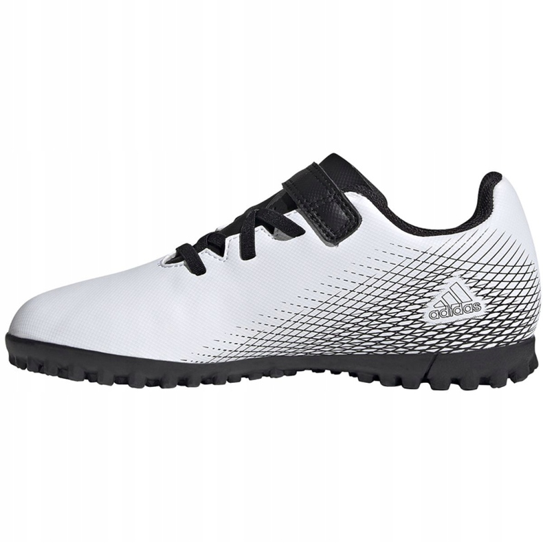 Ghete de fotbal Adidas X GHOSTED.4 H&L Tf Jr FW9573 multicolor alb 2 Ghete de fotbal Adidas X GHOSTED.4 H&L Tf Jr FW9573 multicolor alb 2