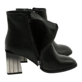 Botine elegante cu toc negru de damă Filippo DBT1548/20 BK 4 Botine elegante cu toc negru de damă Filippo DBT1548/20 BK 4