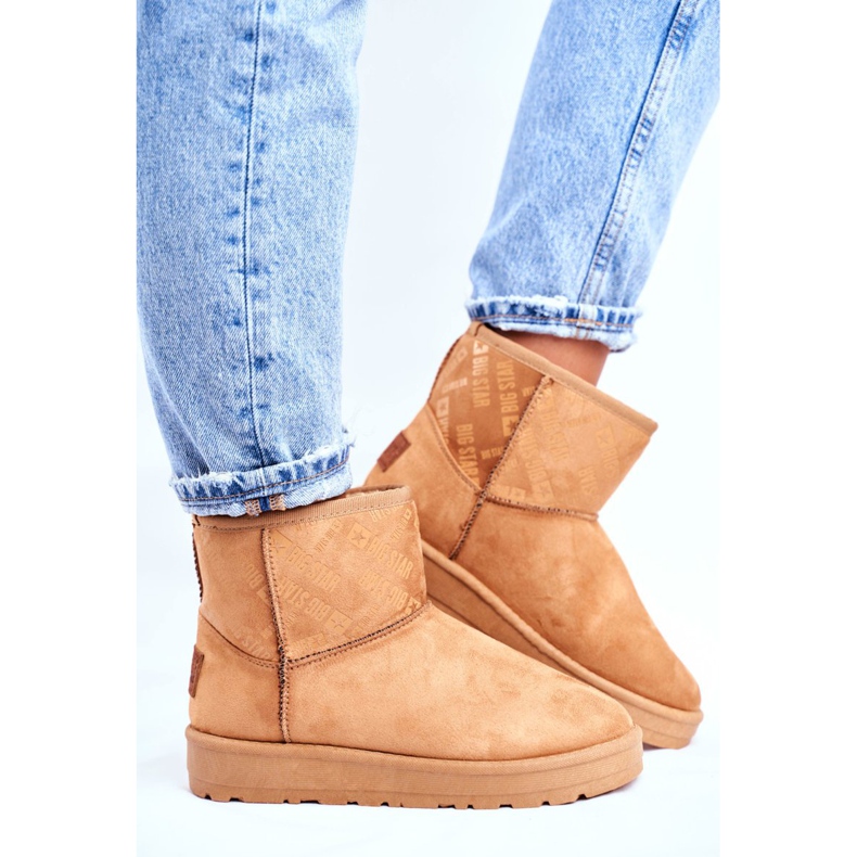 Cizme de zăpadă calde pentru femei, maro, Big Star GG274559 2