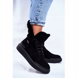 Cizme de zăpadă pentru femei Big Star Black GG274990 negru 1