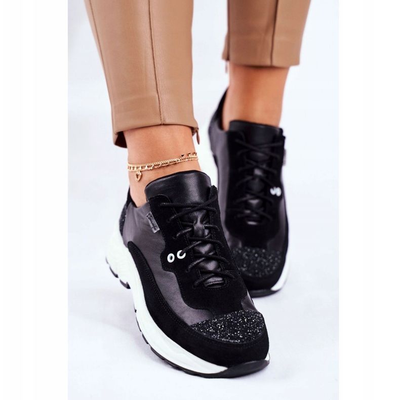 Încălțăminte sport pentru femei Adidași Piele Maciejka 04845-01 negru 1