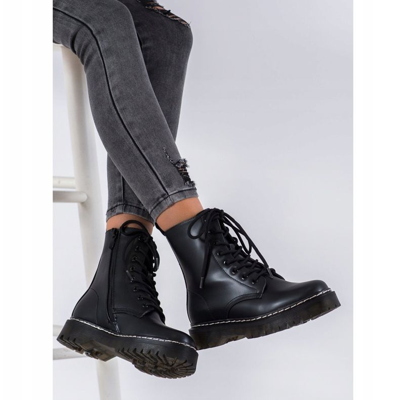 SHELOVET Cizme pe glisor negru 2