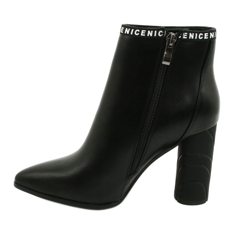 Filippo Cizme de piele ecologică pentru femei negre DBT1547/20 BK negru 1