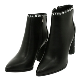 Filippo Cizme de piele ecologică pentru femei negre DBT1547/20 BK negru 2