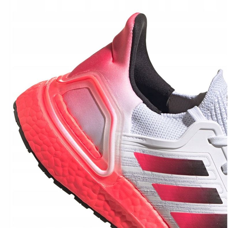 Pantofi de alergare adidas UltraBoost 20 M EG5177 alb roșu 1