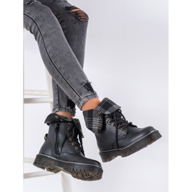 Weide Muncitorii cu pantofi înfășurați negru 1 Weide Muncitorii cu pantofi înfășurați negru 1