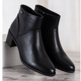 Sergio Leone Cizme negre clasice negru 2