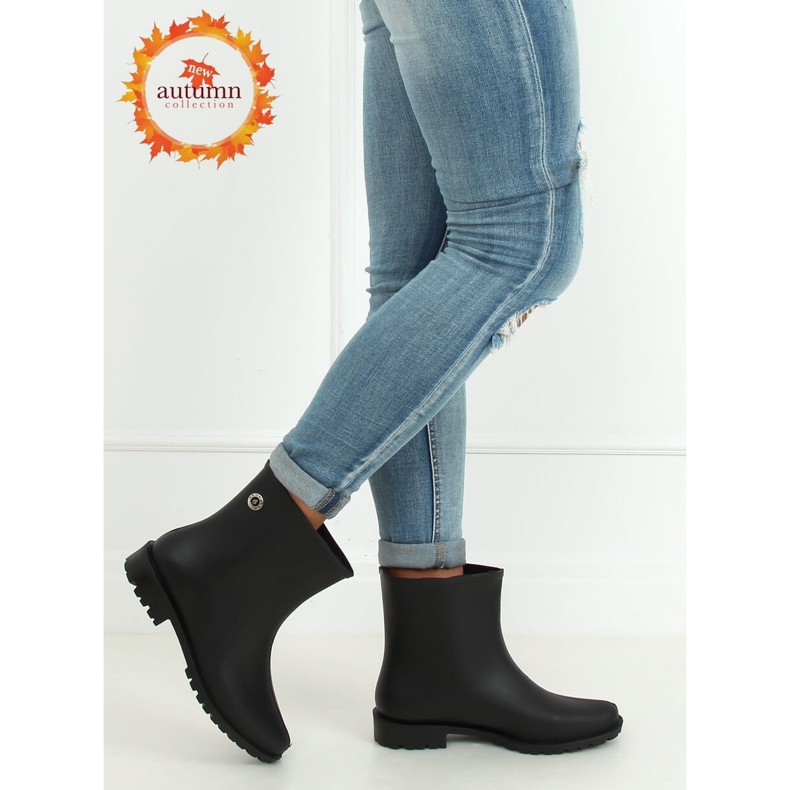 Neagră DC11 Galoșe pentru femei negre mat negru 1