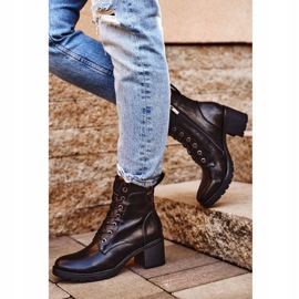 Vinceza Cizme de damă pe toc Fibre negre calde negru 1 Vinceza Cizme de damă pe toc Fibre negre calde negru 1