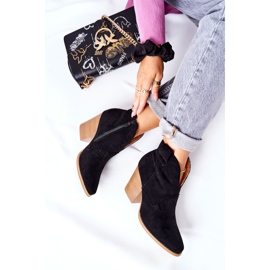 MSMG Cizme de damă pe toc Meronet negru 1