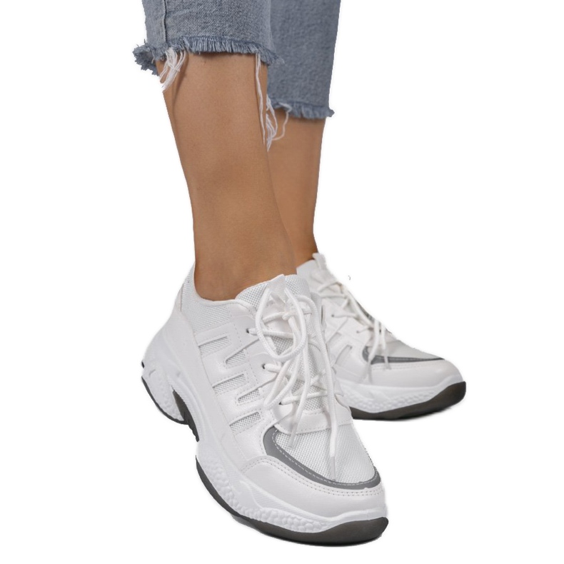 Pantofi sport de modă albi BH-001 1