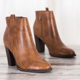 Seastar Cizme din piele ecologică maro 2