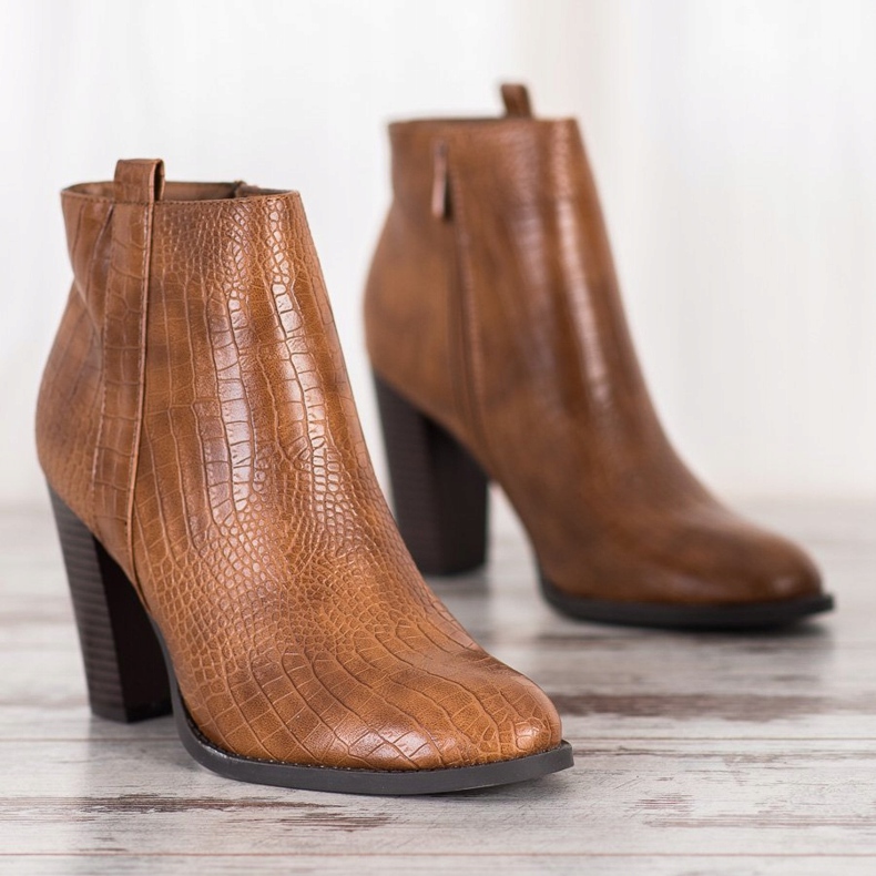 Seastar Cizme din piele ecologică maro 2