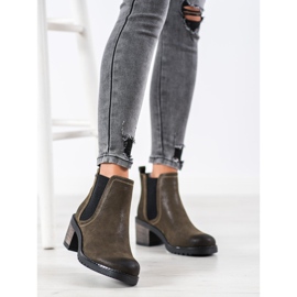 Sergio Leone Ghete Chelsea elegante verde 2