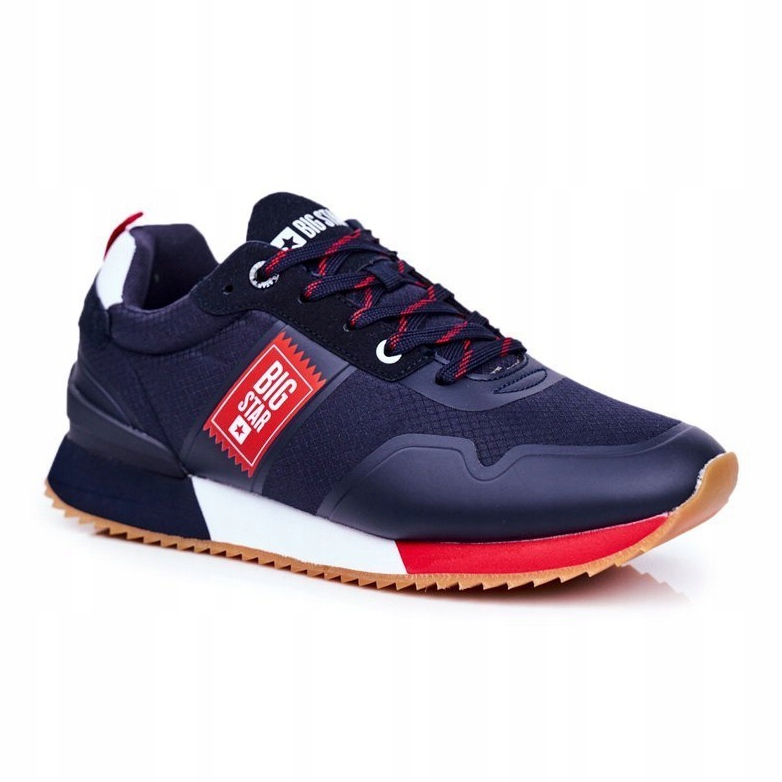 Încălțăminte sport pentru bărbați Big Star Blue Navy GG174182 roșu albastru marin 1