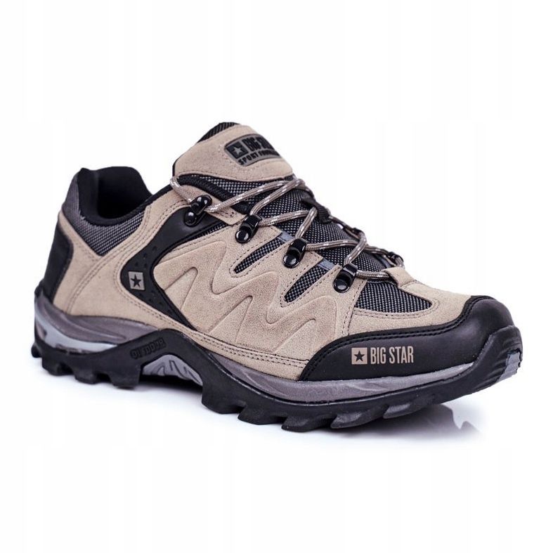 Încălțăminte de trekking pentru bărbați Big Star Outdoor GG174281 bej negru gri 1