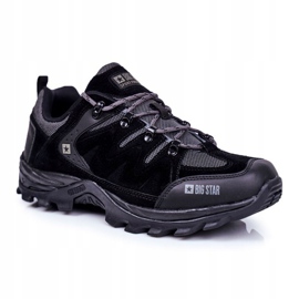 Încălțăminte de trekking pentru bărbați Big Star Outdoor Black GG174282 negru gri 1