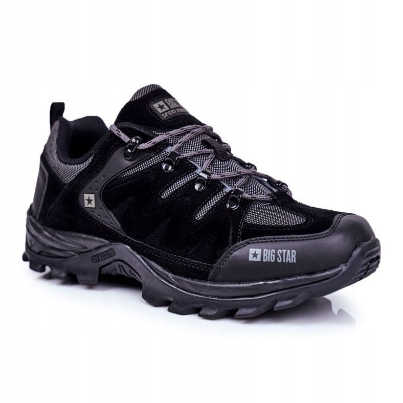 Încălțăminte de trekking pentru bărbați Big Star Outdoor Black GG174282 negru gri 1