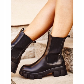 S.Barski Cizme înalte pentru femei Genius Black negru 1