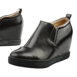 Cizme negre cu pene TL-12 negru 1