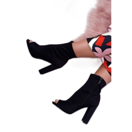 SEA Cizme de damă pe toc înalt Lycra Degete deschise Negru Mai întâi 3 SEA Cizme de damă pe toc înalt Lycra Degete deschise Negru Mai întâi 3