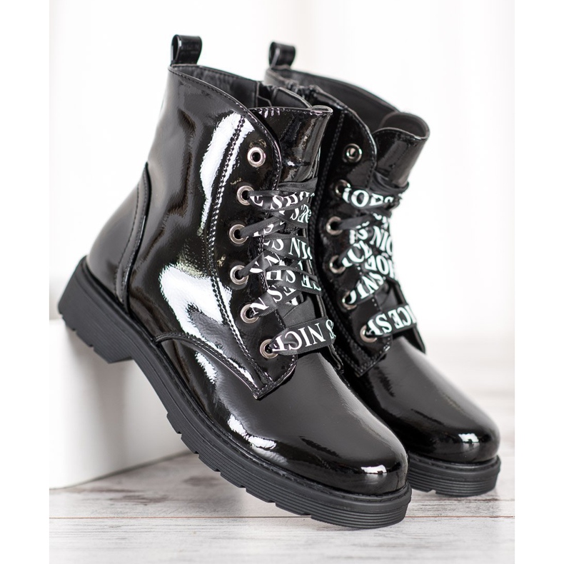 Muncitori lăcuți VINCEZA negru 1