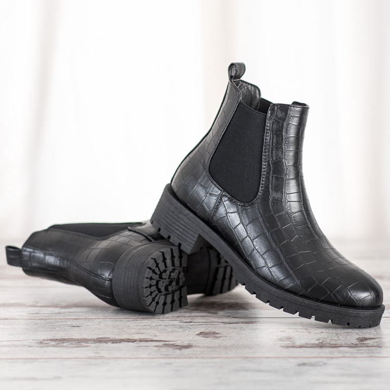 Bella Paris Cizme de alunecare Chelsea negru 1