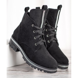 Seastar Trappers din piele de căprioară negru 2