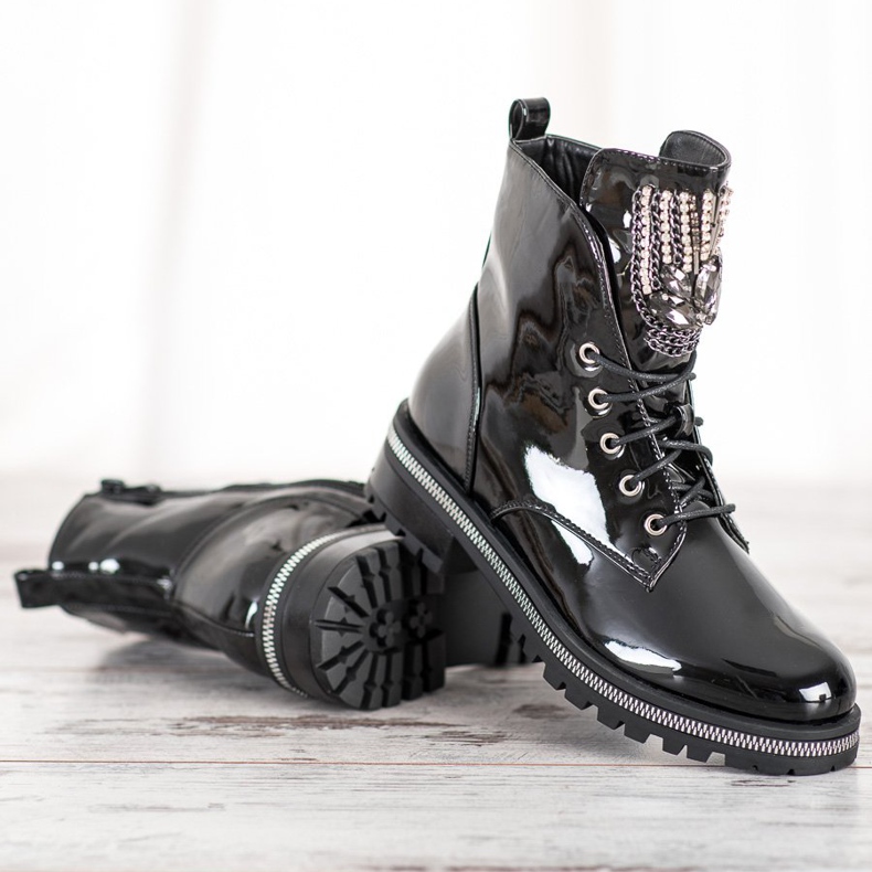 Seastar Muncitori cu cristale negru 1