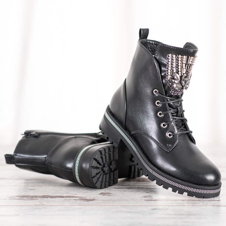 Seastar Muncitori cu cristale negru 1