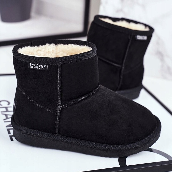 Cizme de zăpadă Big Star negre pentru copii GG374081 negru 1