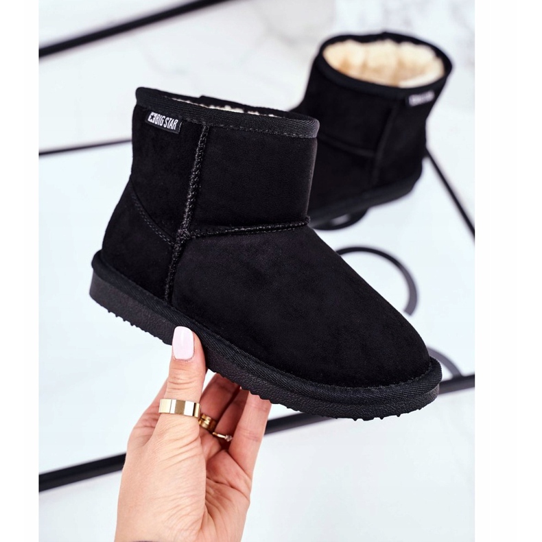 Cizme de zăpadă Big Star negre pentru copii GG374081 negru 2