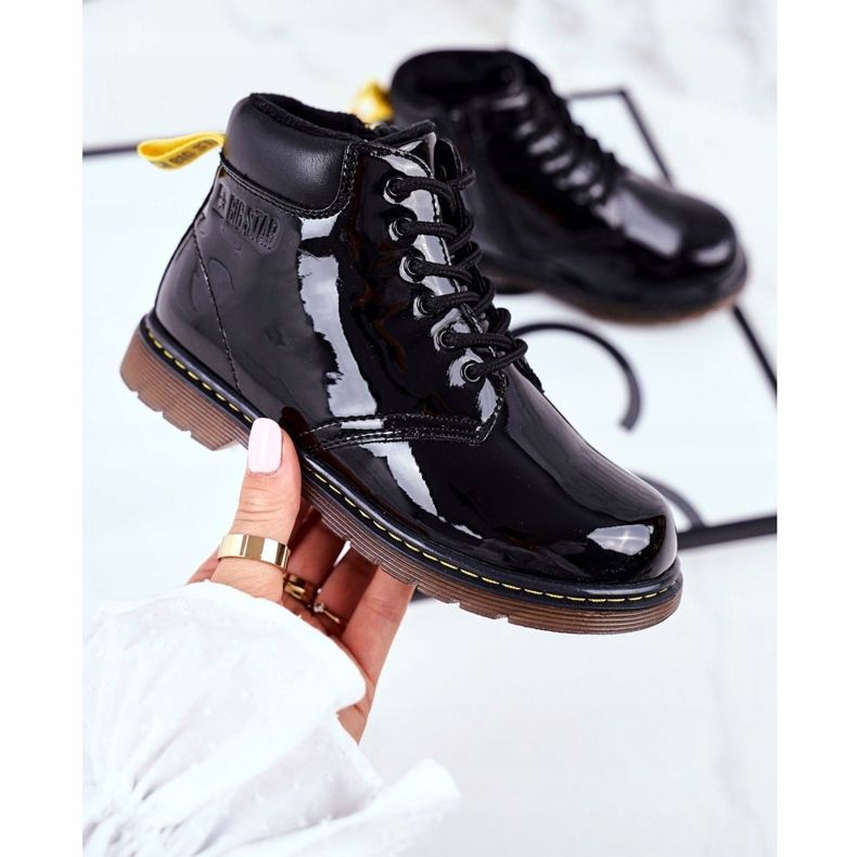 Cizme calde pentru copii Big Star Black GG374075 negru 1