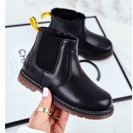 Cizme Jodhpur pentru copii Big Star Black GG374080 negru 1