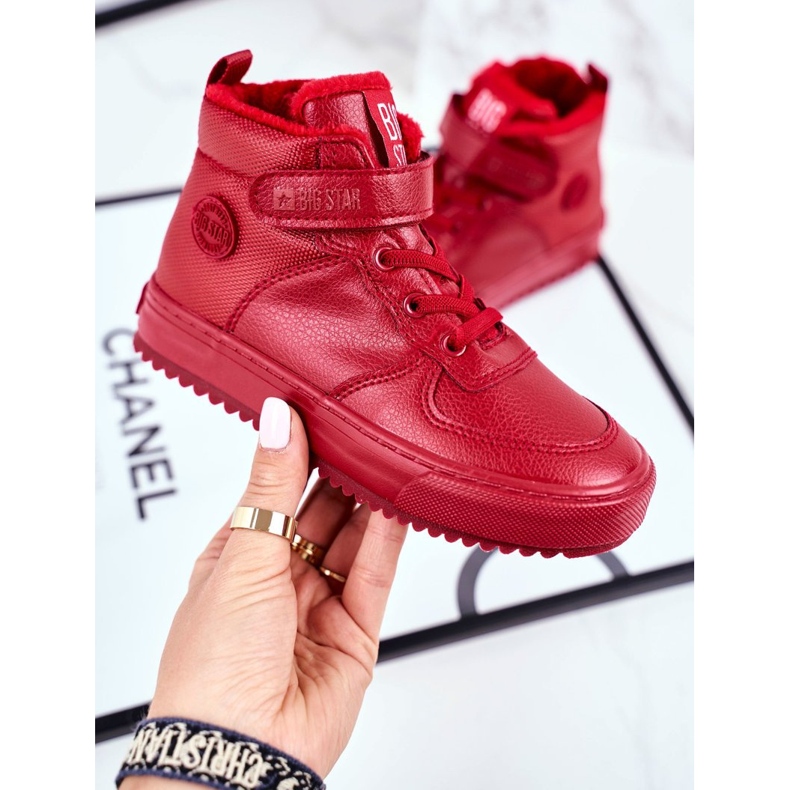 Încălțăminte pentru copii Adidași Big Star Warm Red GG374042 roșu 1