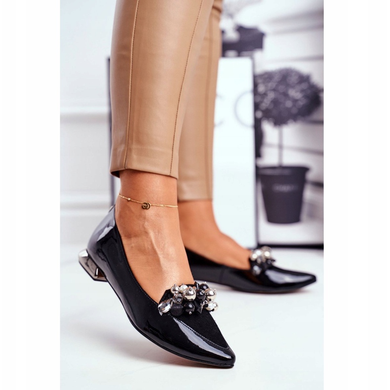 Balerini de damă Laura Messi Piele Neagră 2157 negru 1