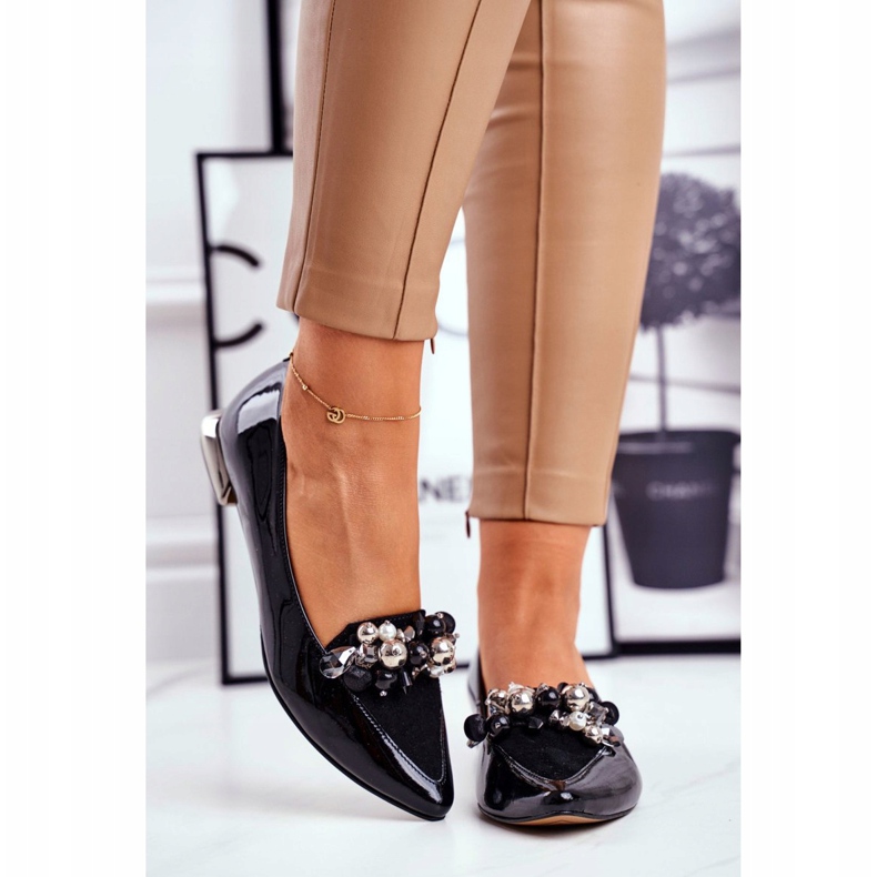 Balerini de damă Laura Messi Piele Neagră 2157 negru 2