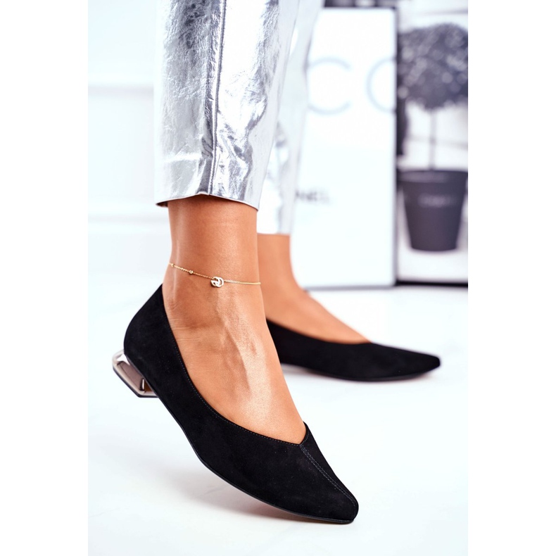 Balerini de damă Laura Messi Piele Neagră 2149 negru 1