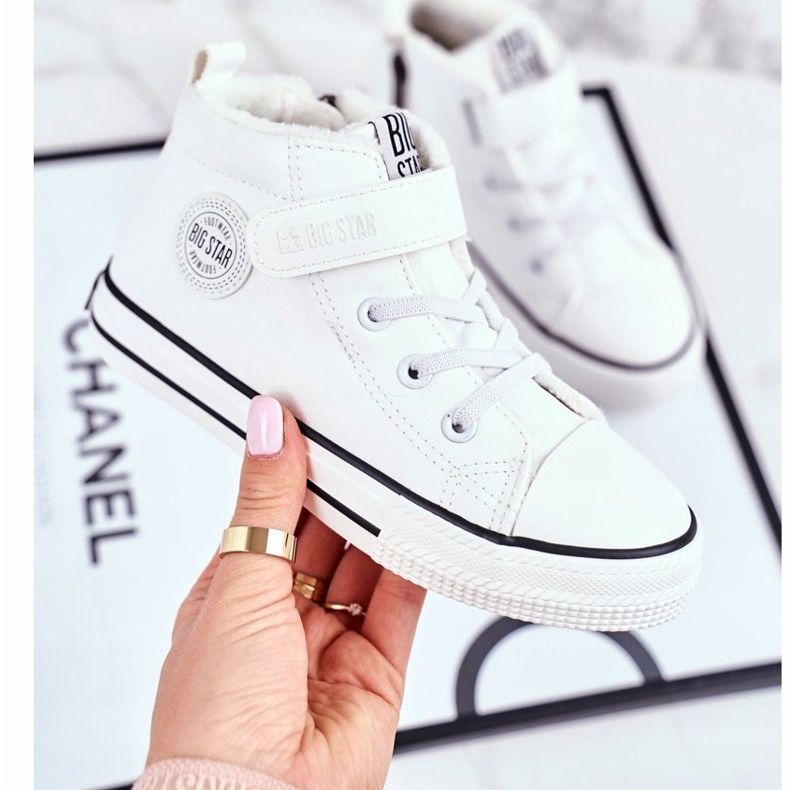 Adidași pentru copii Big Star Warm White GG374033 alb 1