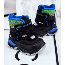 WEESTEP Cizme de zăpadă caldă din lână pentru copii Black Booom negru 2