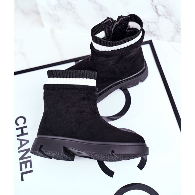 Apawwa Ghete pentru copii negri calzi Pinko negru 2