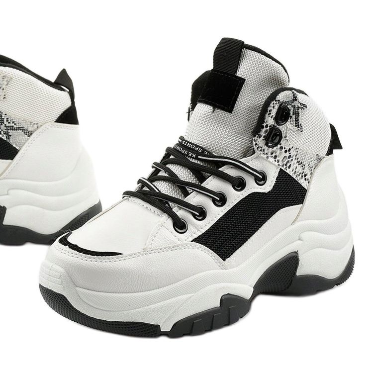 Tenisi albi Cirisesis negru 1