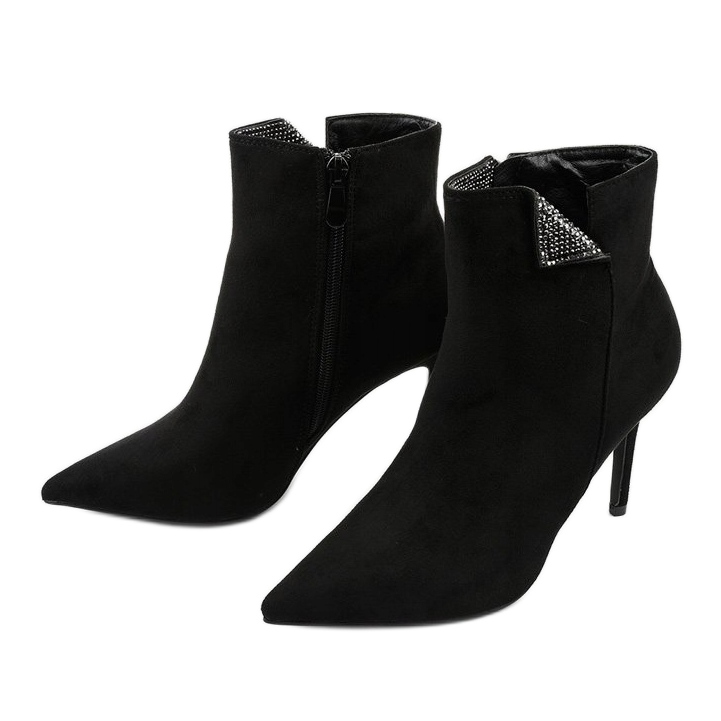 Ghete negre cu paiete Adrearene negru 2