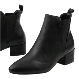 Ghete negre cu elastic Lucency negru 1