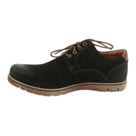 Pantofi casual cu șireturi Riko 761 pentru bărbați, negri negru 1