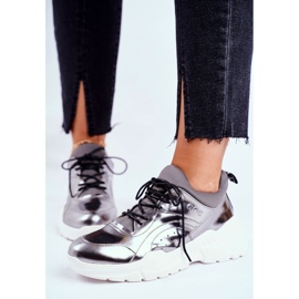 Adidași pentru femei Goe Leather Pewter GG2N3040 negru 1