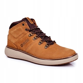 Cizme Trekker din piele pentru bărbați Big Star Camel GG174491 maro multicolor 1 Cizme Trekker din piele pentru bărbați Big Star Camel GG174491 maro multicolor 1