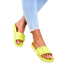 Papuci de dama Big Star cu cataramă verde FF274A390 2 Papuci de dama Big Star cu cataramă verde FF274A390 2