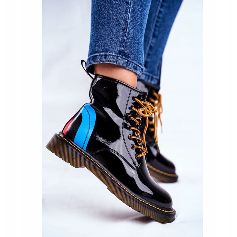 Cizme pentru femei Trappers Piele Glany Goe Negru GG2N3056 2