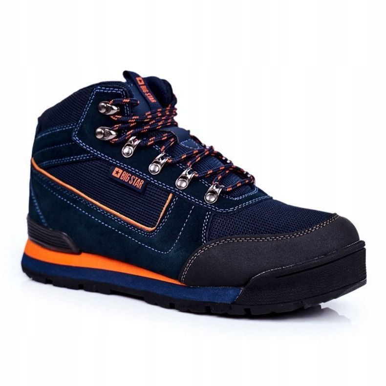Încălțăminte de trekking pentru bărbați Big Star Outdoor Blue Navy GG174199 albastru 1